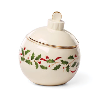 Lenox Holiday Ornament Candy Jar, porcelain (view 4)