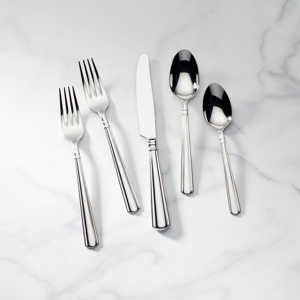 Lenox Amber Hill 65-Piece Flatware Set, 18/10 stainless steel