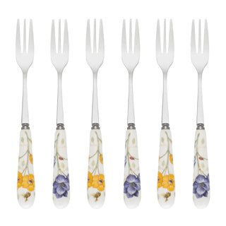 Lenox Butterfly Meadow Cocktail Forks, Set of 6, 18/10 stainless steel (view 2)