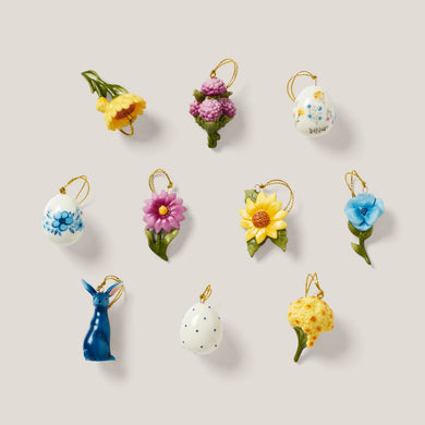 Lenox Floral Easter 10-Piece Mini Ornament Set, porcelain