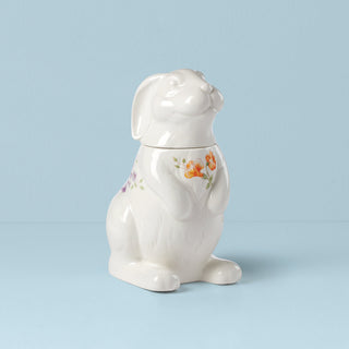 Lenox Butterfly Meadow Bunny Cookie Jar, porcelain