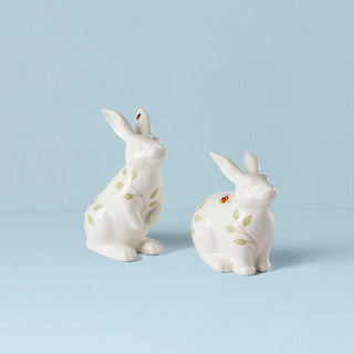 Lenox Butterfly Meadow Bunny Salt & Pepper, porcelain