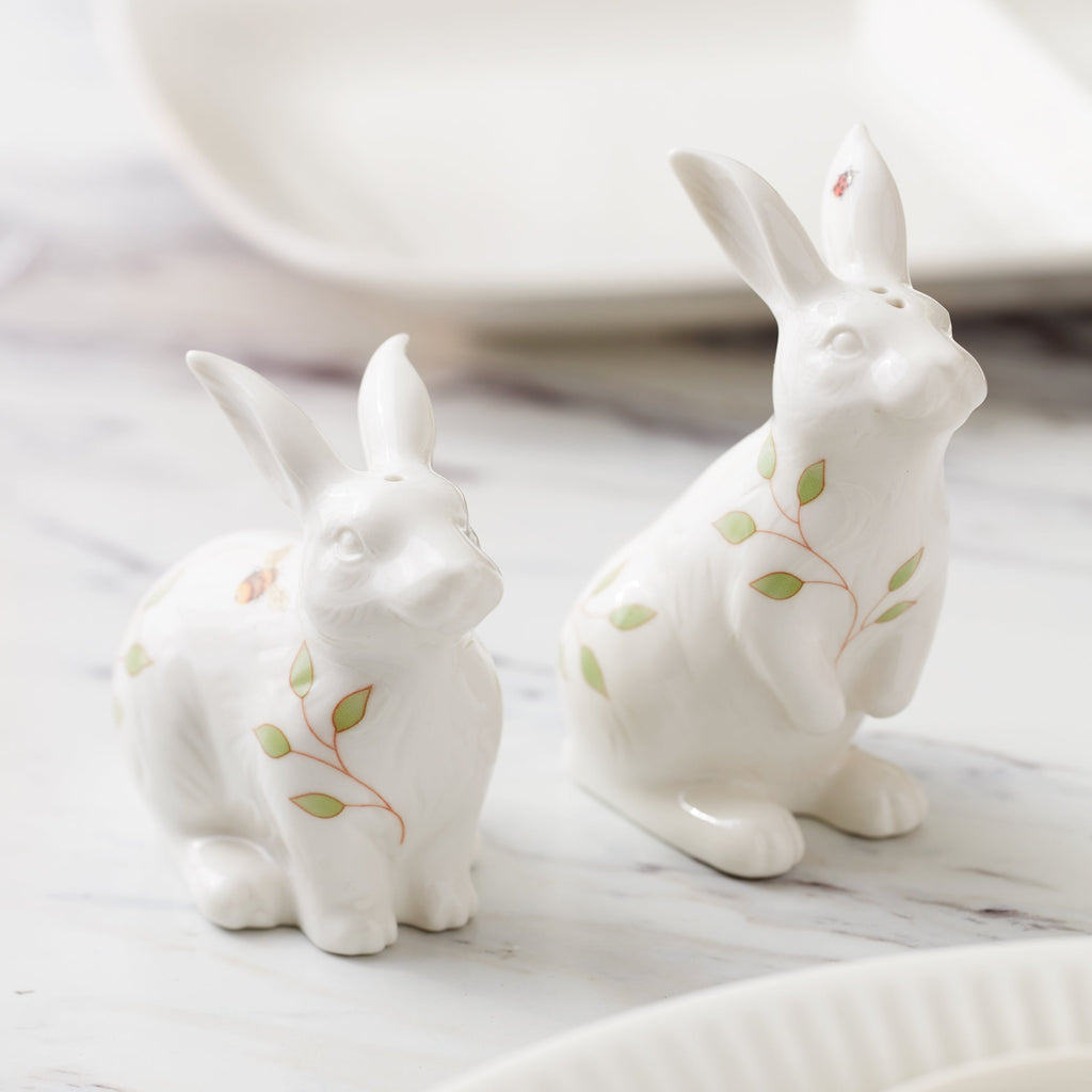 Lenox Butterfly Meadow Bunny Salt & Pepper, porcelain (view 5)