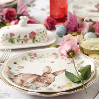 Lenox Butterfly Meadow Bunny Accent Plates, Set of 4, porcelain (view 3)