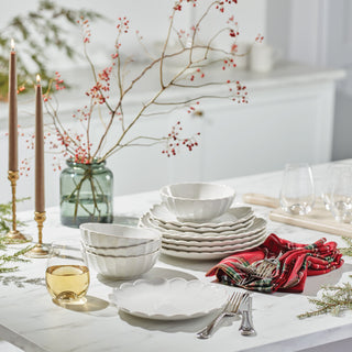 Lenox French Perle Scallop White 4-Piece Place Setting, stoneware (view 16)