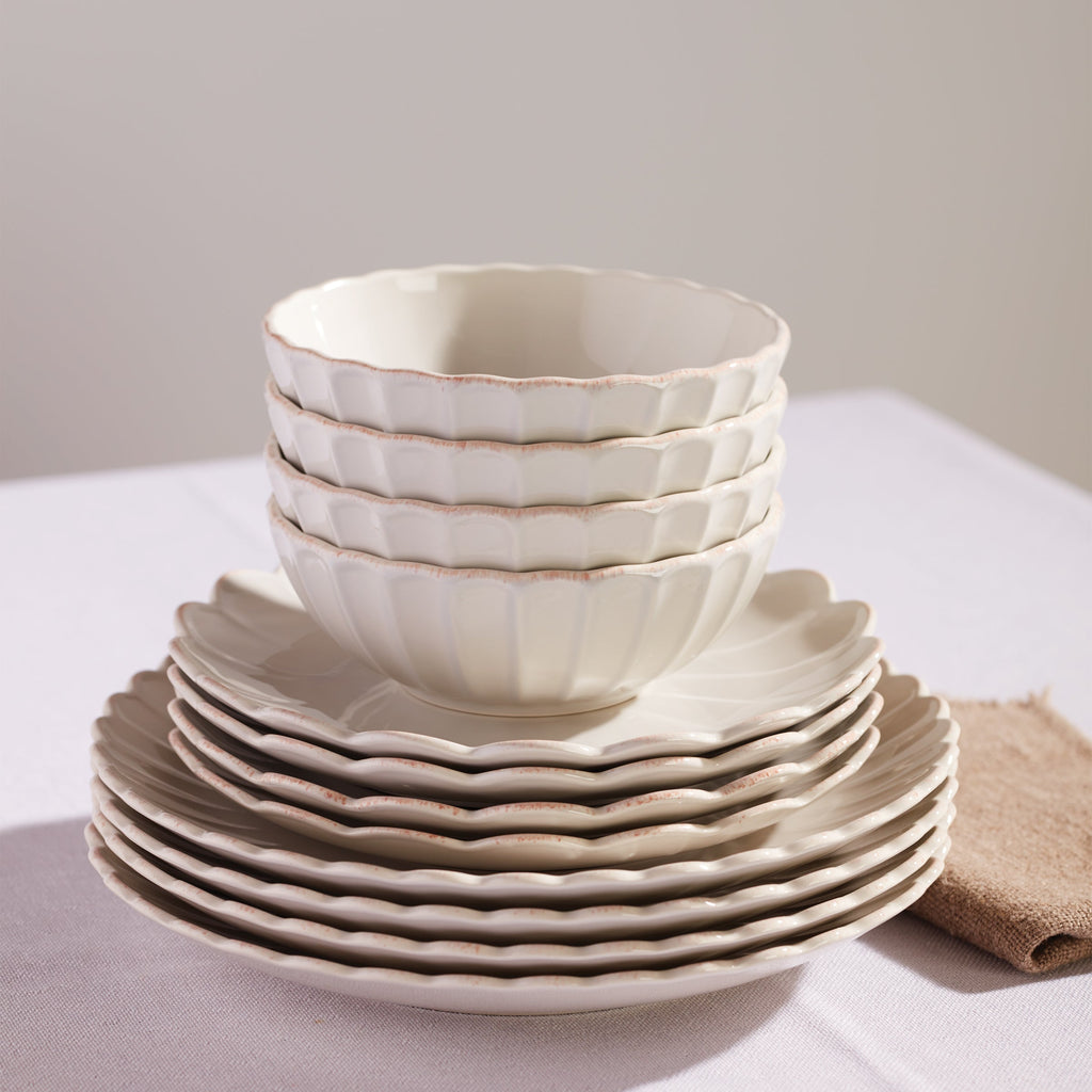 Lenox French Perle Scallop White All-Purpose Bowls, Set of 4, stoneware (view 11)