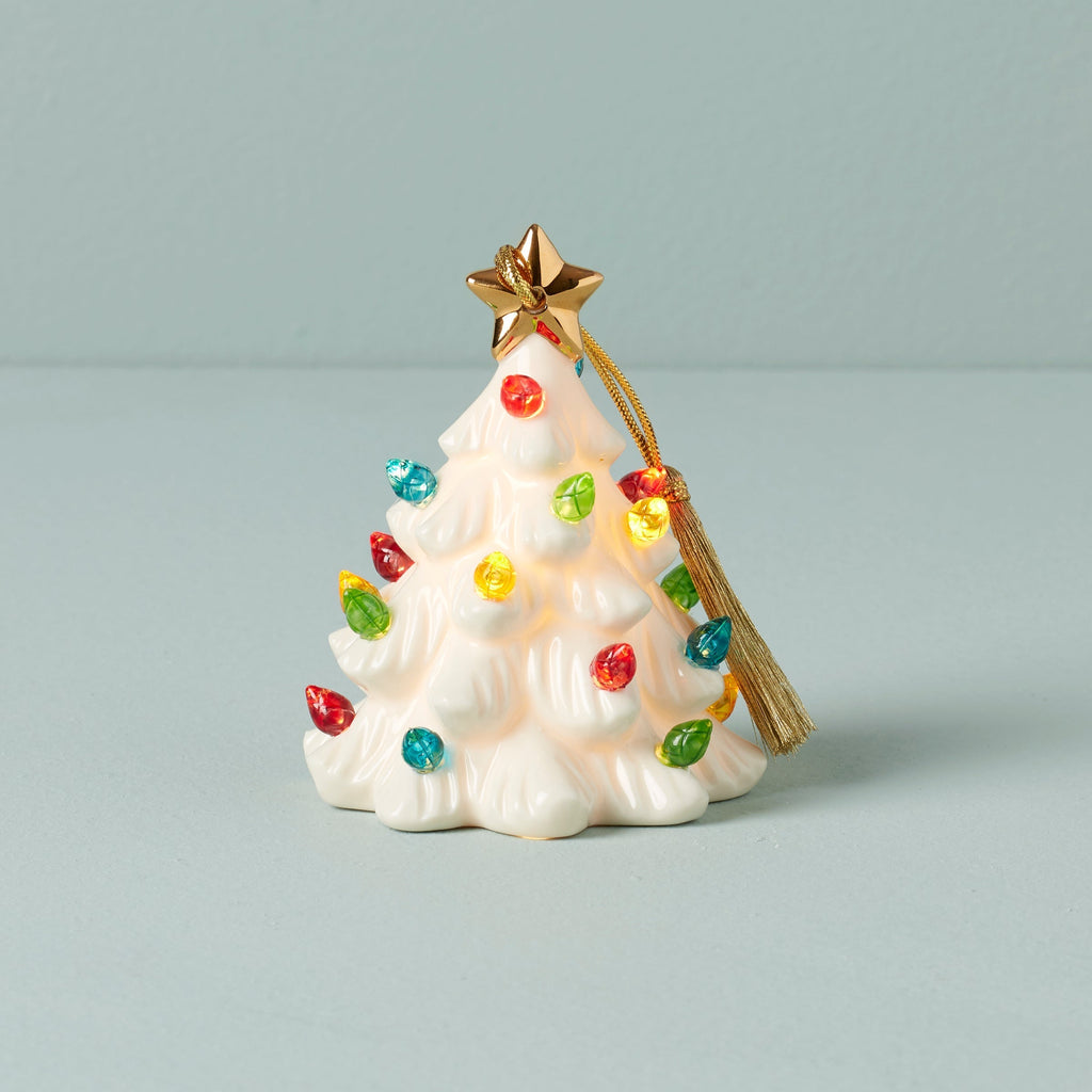 Lenox Treasured Traditions Lit Tree Ornament, porcelain