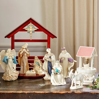 Lenox First Blessing Nativity Goat Figurine, porcelain (view 2)