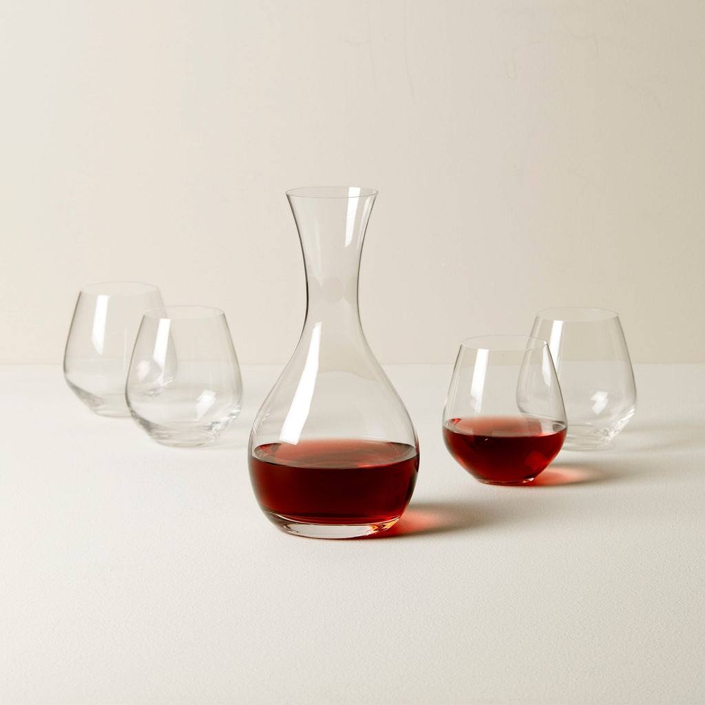Lenox Tuscany Classics Decanter & Stemless Wine Glass Set, european glass (view 2)