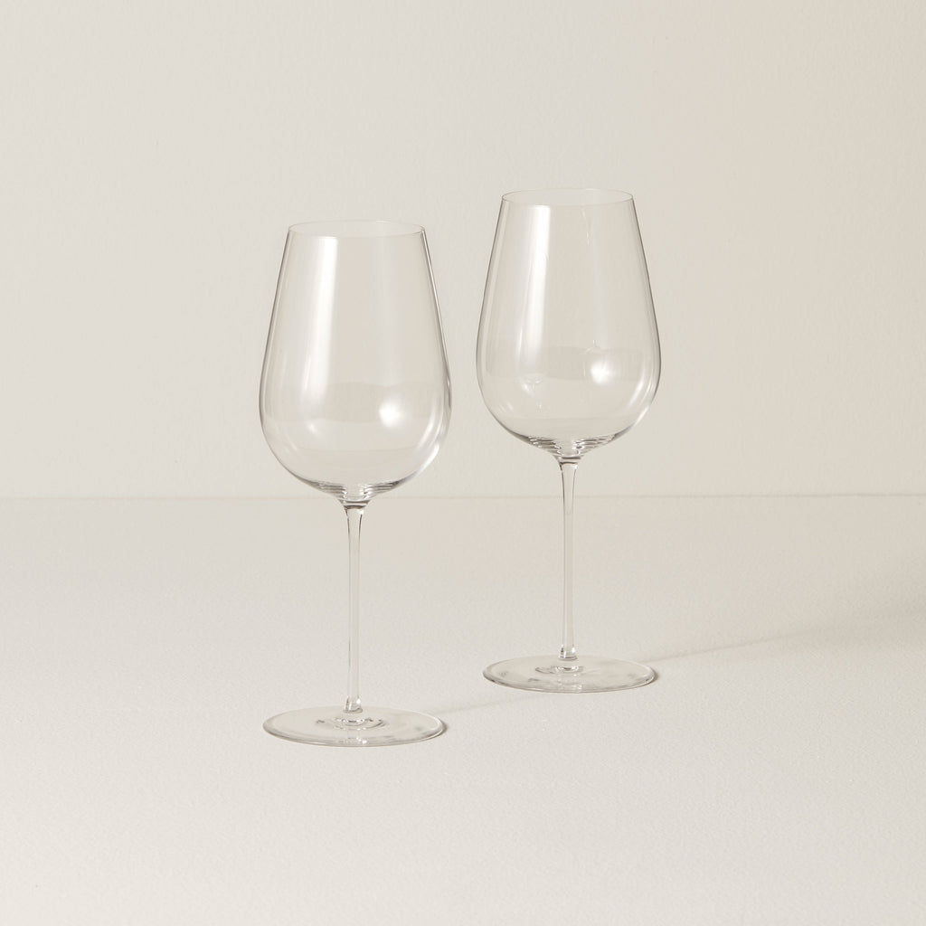Lenox Tuscany Signature Series Cool Region Wine Glasses, Set of 2, european glass