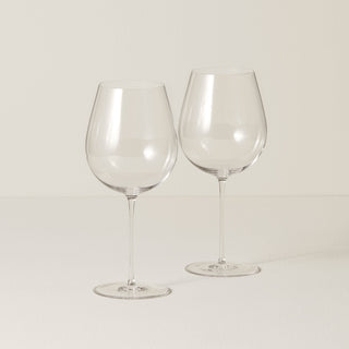 Lenox Tuscany Signature Series Warm Region Wine Glasses, Set of 2, european glass