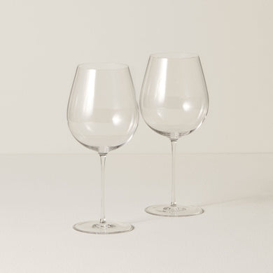 Lenox Tuscany Signature Series Warm Region Wine Glasses, Set of 2, european glass