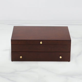 Lenox Mahogany Flatware Chest, wood veneer/mdf