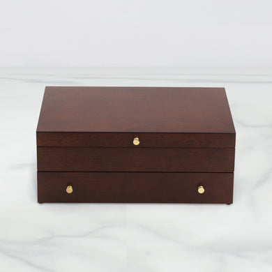 Lenox Mahogany Flatware Chest, wood veneer/mdf