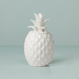 Lenox Wicker Creek Pineapple Cookie Jar, porcelain