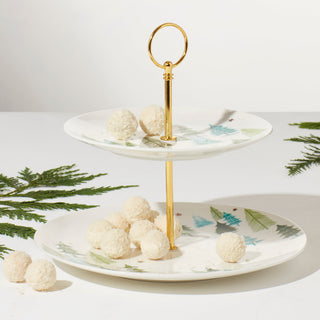 Lenox Balsam Lane 2-Tiered Server, porcelain (view 2)