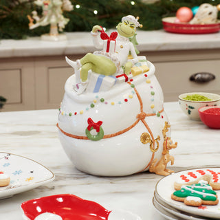 Lenox Merry Grinchmas Cookie Jar, porcelain (view 7)
