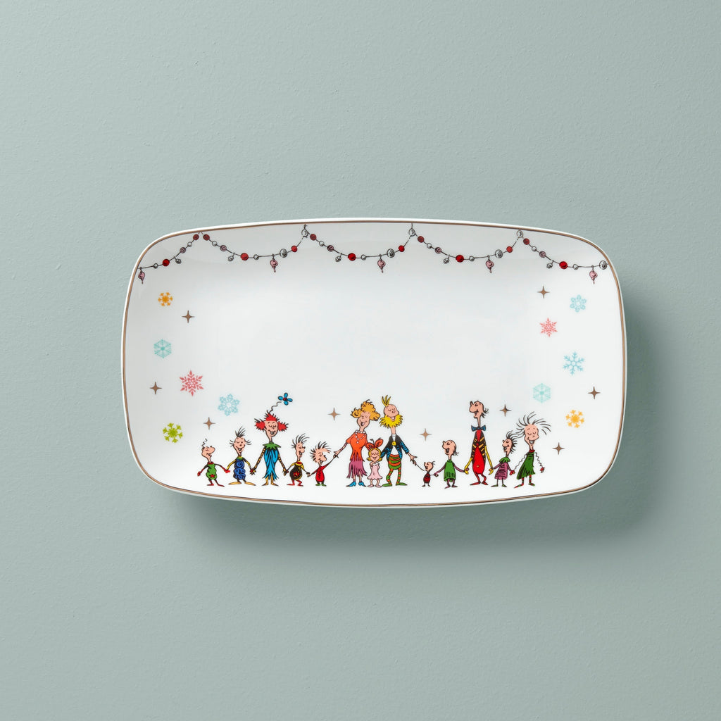 Lenox Merry Grinchmas Hors d'Oeuvre Tray, porcelain