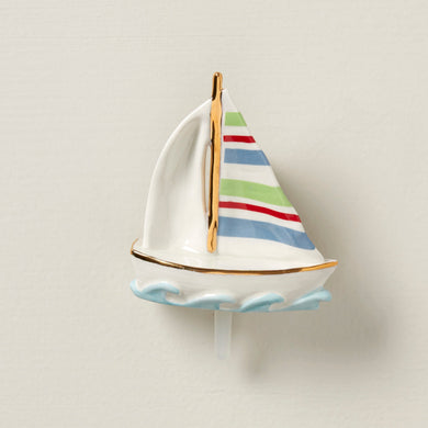 Lenox Profile Poppers Sailboat Popper, porcelain