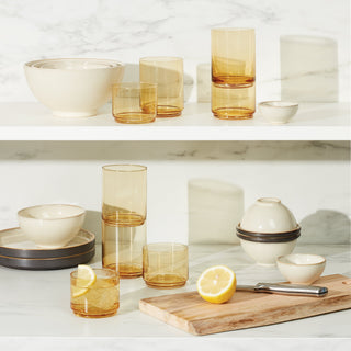 Lenox Tuscany Classics Stackable Amber Short Glasses, Set of 4, glass (view 4)