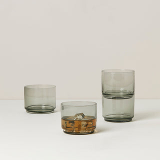 Lenox Tuscany Classics Stackable Smoke Short Glasses,  Set of 4, glass (view 2)