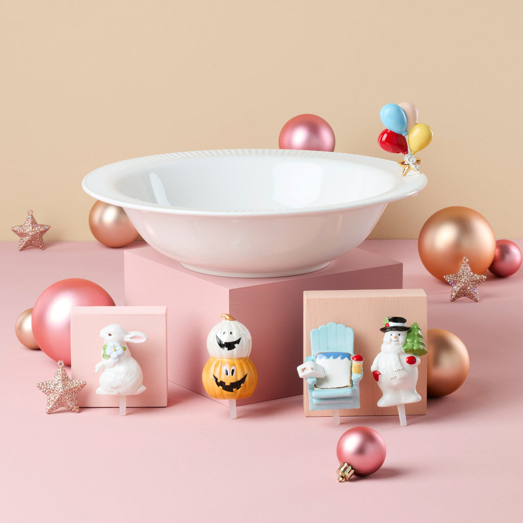 Lenox Profile Poppers 4-Piece All Seasons Poppers, porcelain (view 2)