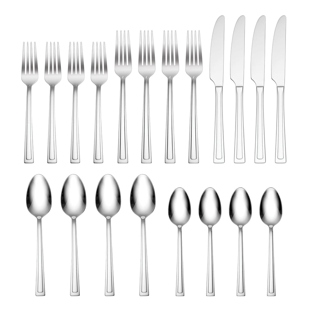 Hampton Forge Farmington 20-Piece Flatware Set, 18/0 stainless steel (view 2)