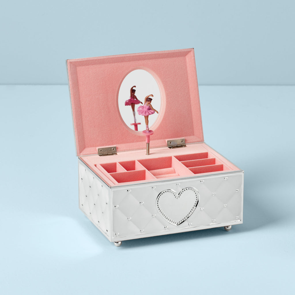 Lenox Childhood Memories Musical Jewelry Box  - African American, silverplate/stamped steel