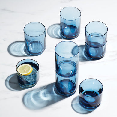 Lenox Tuscany Classics Stackable Blue Tall Glasses, Set of 4, glass (view 2)