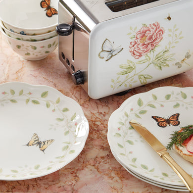 Lenox Butterfly Meadow Vines Rice Bowls, Set of 4, porcelain (view 2)