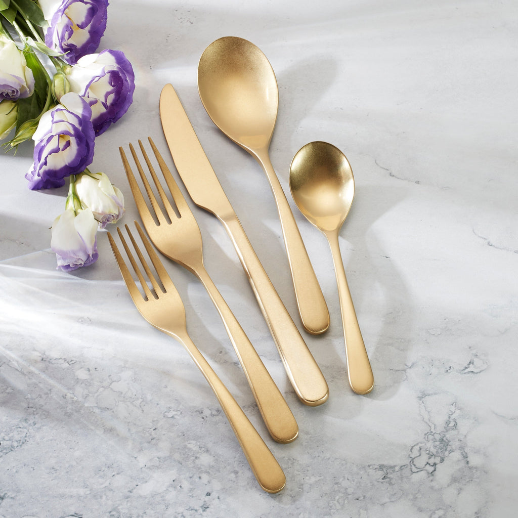Oneida Kenbrook Champagne Vintage 20-Piece Flatware Set, 18/0 stainless steel (view 2)