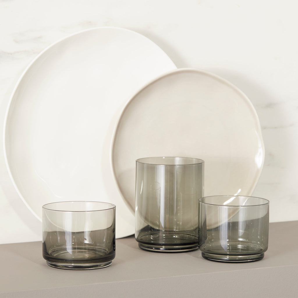 Lenox Bay Colors Grey 12-Piece Dinnerware Set, porcelain (view 2)