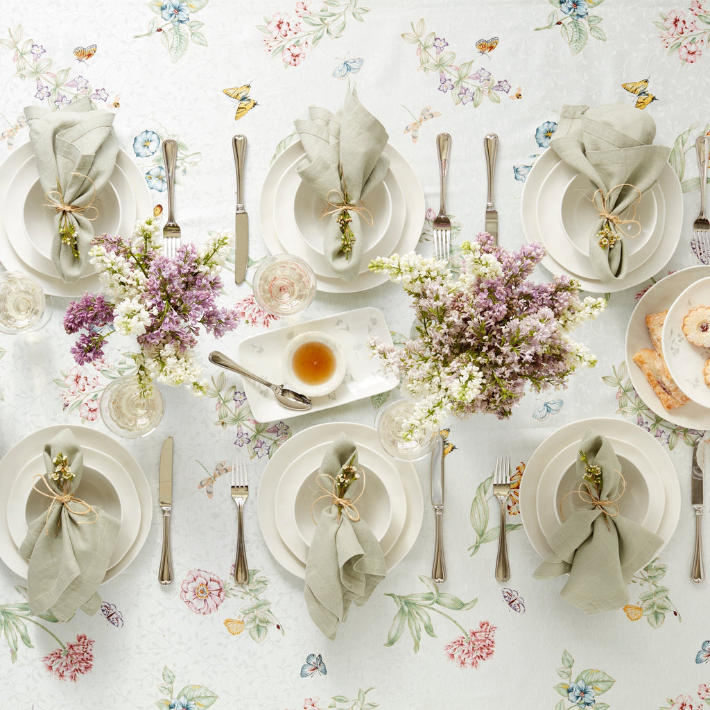 Lenox Bay Colors White 12-Piece Dinnerware Set, porcelain (view 2)