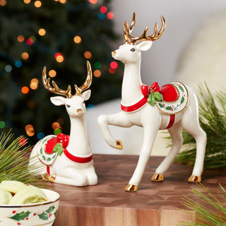 Lenox Laying Reindeer Figurine, porcelain (view 4)