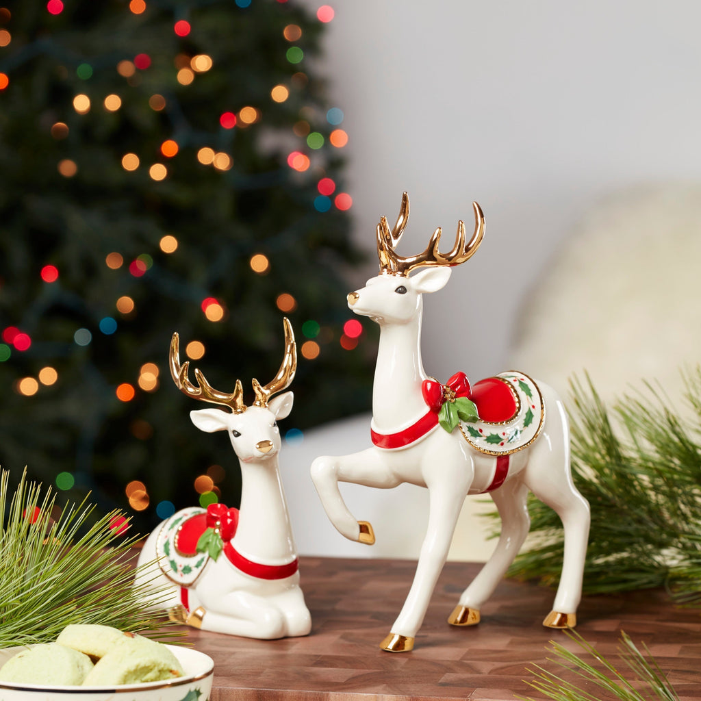 Lenox Standing Reindeer Figurine, porcelain (view 4)