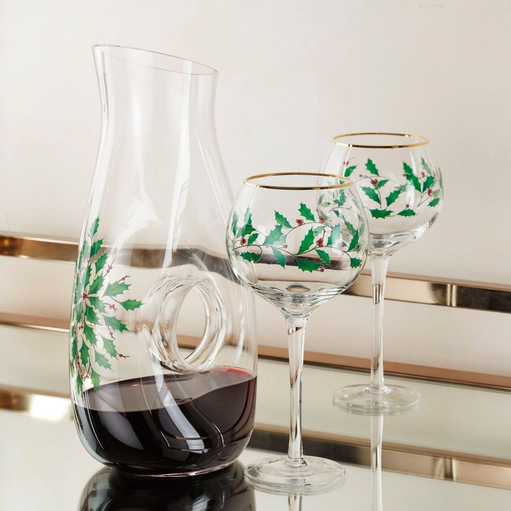 Lenox Holiday Pierced Decanter, glass (view 4)