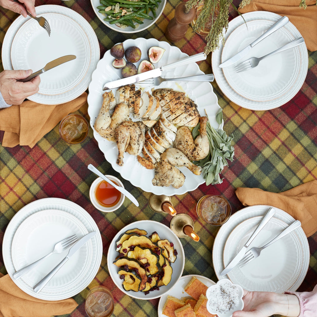 Lenox French Perle Groove White 12-Piece Place Setting, stoneware (view 2)