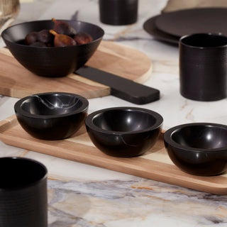 Lenox LX Collective Tray with 3 Dip Bowls, marble/wood (view 5)