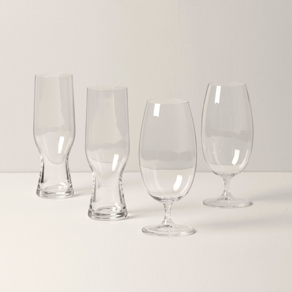 Lenox Tuscany Classics Assorted Beer Glasses, Set of 4, european glass