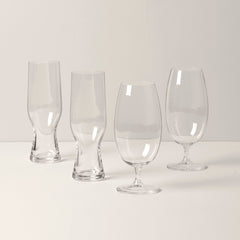 Lenox Tuscany Classics Assorted Beer Glasses, Set of 4, european glass
