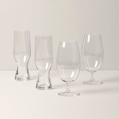 Lenox Tuscany Classics Assorted Beer Glasses, Set of 4, european glass