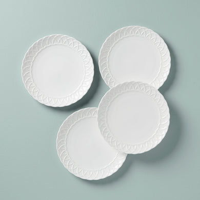 Lenox Wicker Creek Accent Plates, Set of 4, bone china