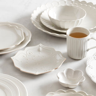 Lenox French Perle White 4-Piece Dessert Set, stoneware (view 3)