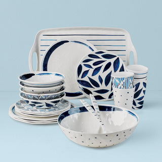 Lenox Blue Bay Melamine 20-Piece Dinnerware Set, melamine