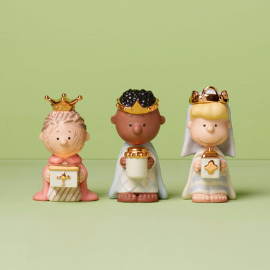 Lenox Peanuts Christmas Pageant 3 Kings Figurine, porcelain