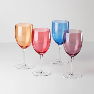 Oneida True Colors Wine Glasses - Set Of 4, glass
