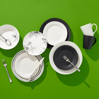 Oneida Ridge Black 12-Piece Dinnerware Set, stoneware (view 7)