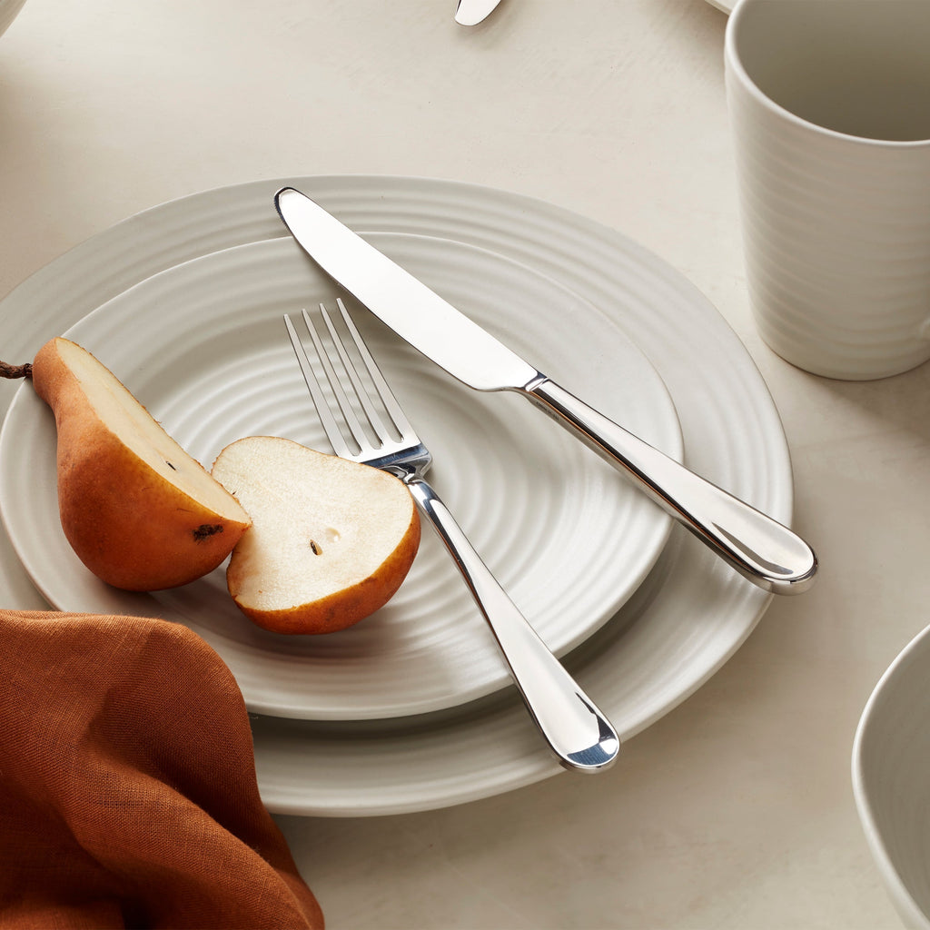 Oneida Ridge White 12-Piece Dinnerware Set, stoneware (view 11)