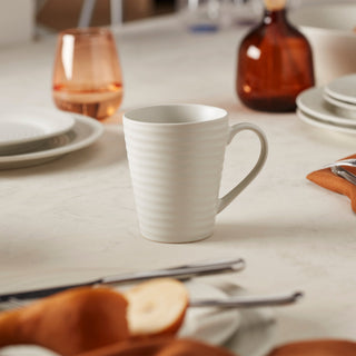 Oneida Ridge White 12-Piece Dinnerware Set, stoneware (view 14)