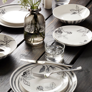 Oneida Sketchbook 12-Piece Dinnerware Set, porcelain (view 4)